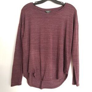 Roots Heathered Maroon Long Sleeve Outdoor Top XS